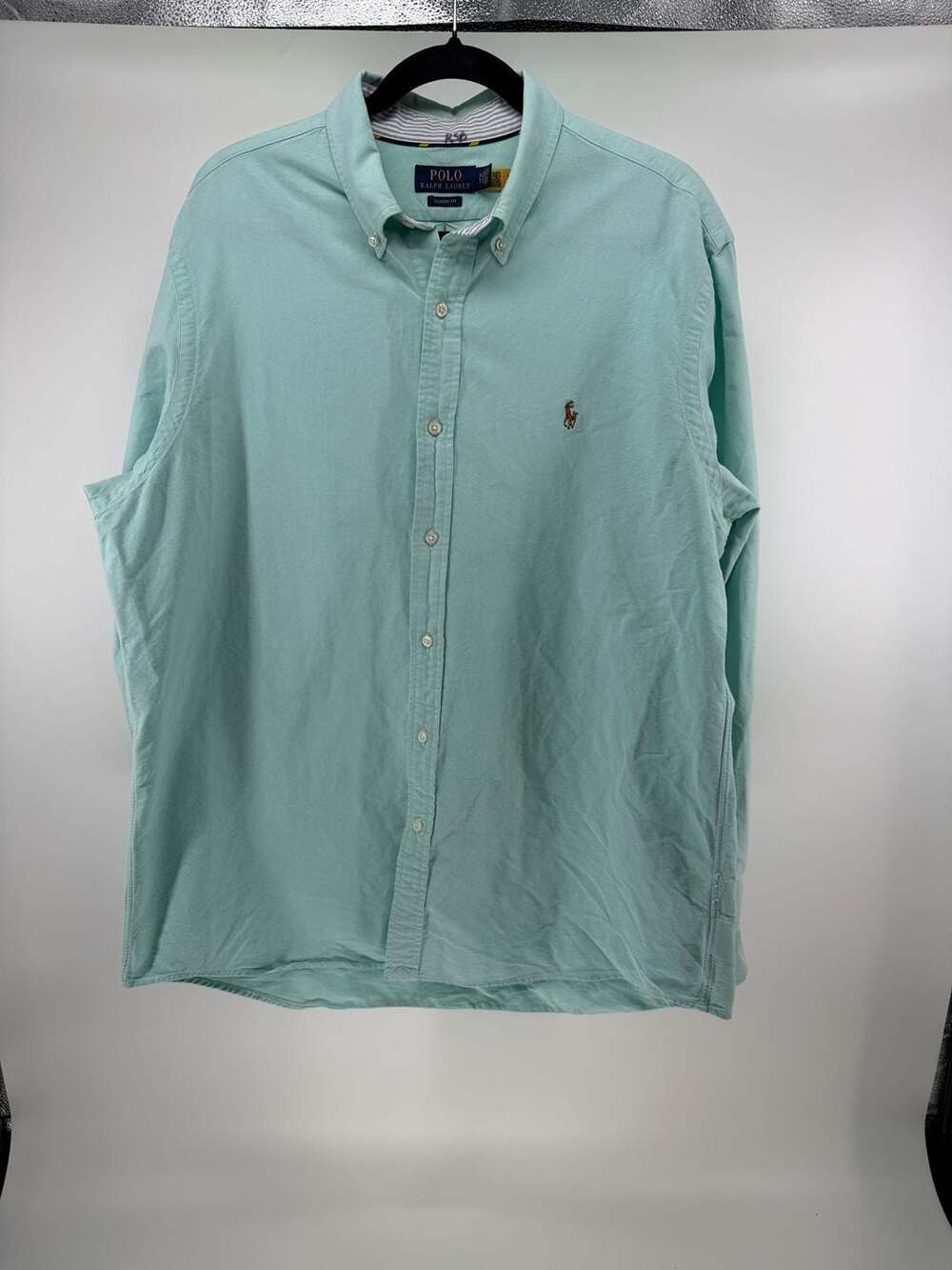 Polo Ralph Lauren Ment's Classic Fit Oxford Shirt in Mint Green XL